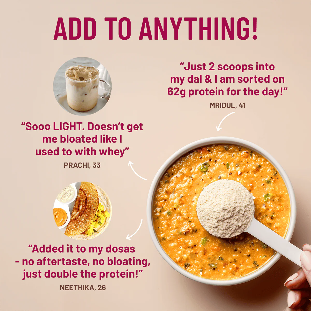 Mille Protein | 31g/Scoop | Unflavoured | Fermented Yeast Protein | No Bloat I Vegan | 38g Trial Pack - Image 10