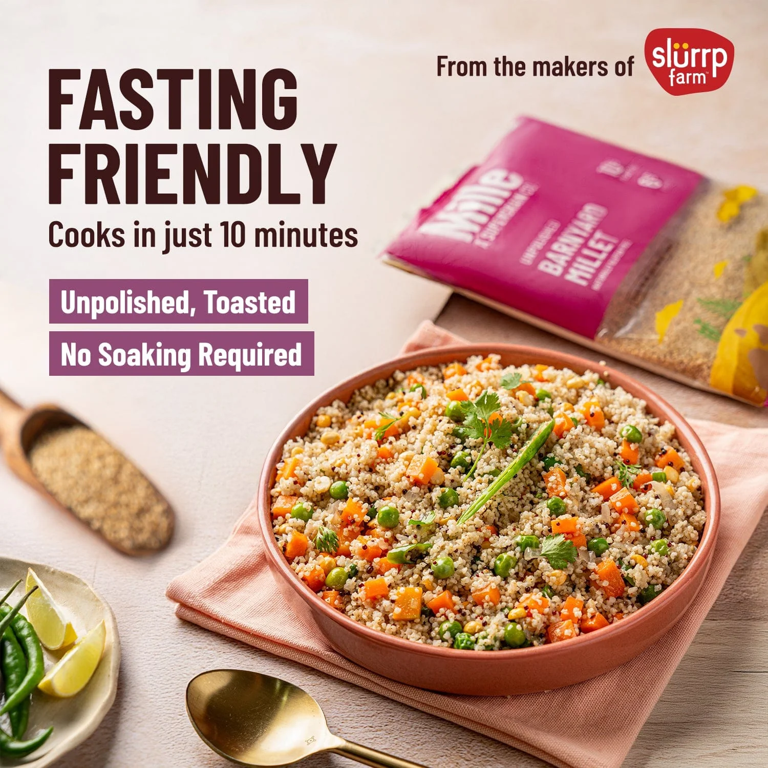 Barnyard millet (Samwa/Samak rice) Fasting Friendly | No Soaking required | Pack of 2 - Image 3