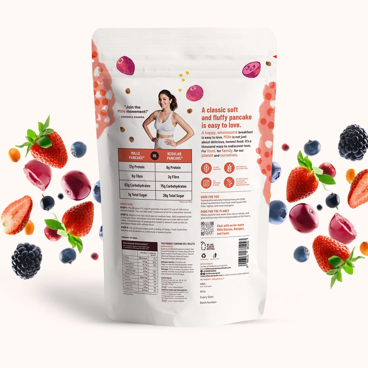 Classic Pancake mix, 0 Sugar | No maida, 17g Protein - Image 10