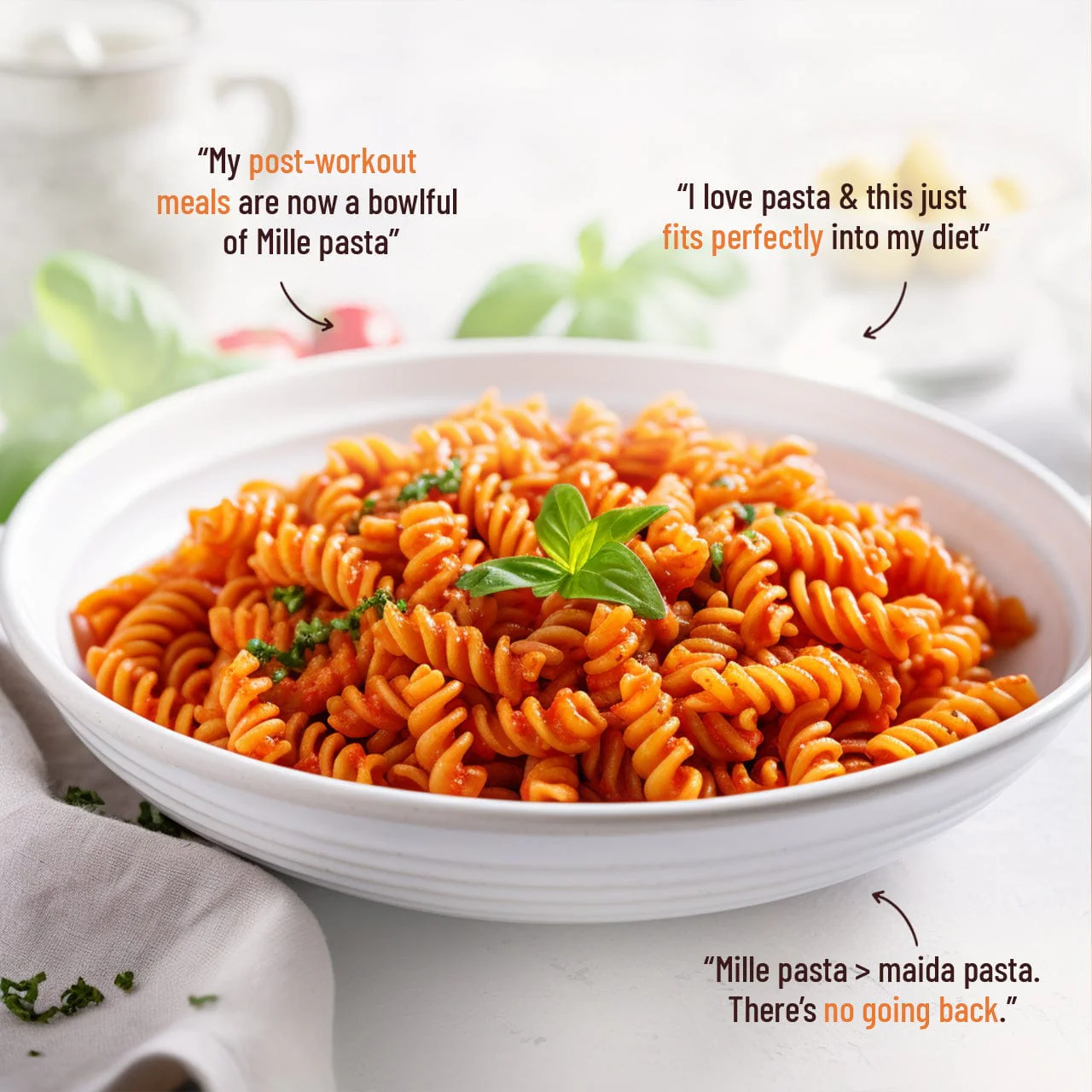 High Protein Pasta | Fusilli | Gluten Free | 21g Protein - Image 3