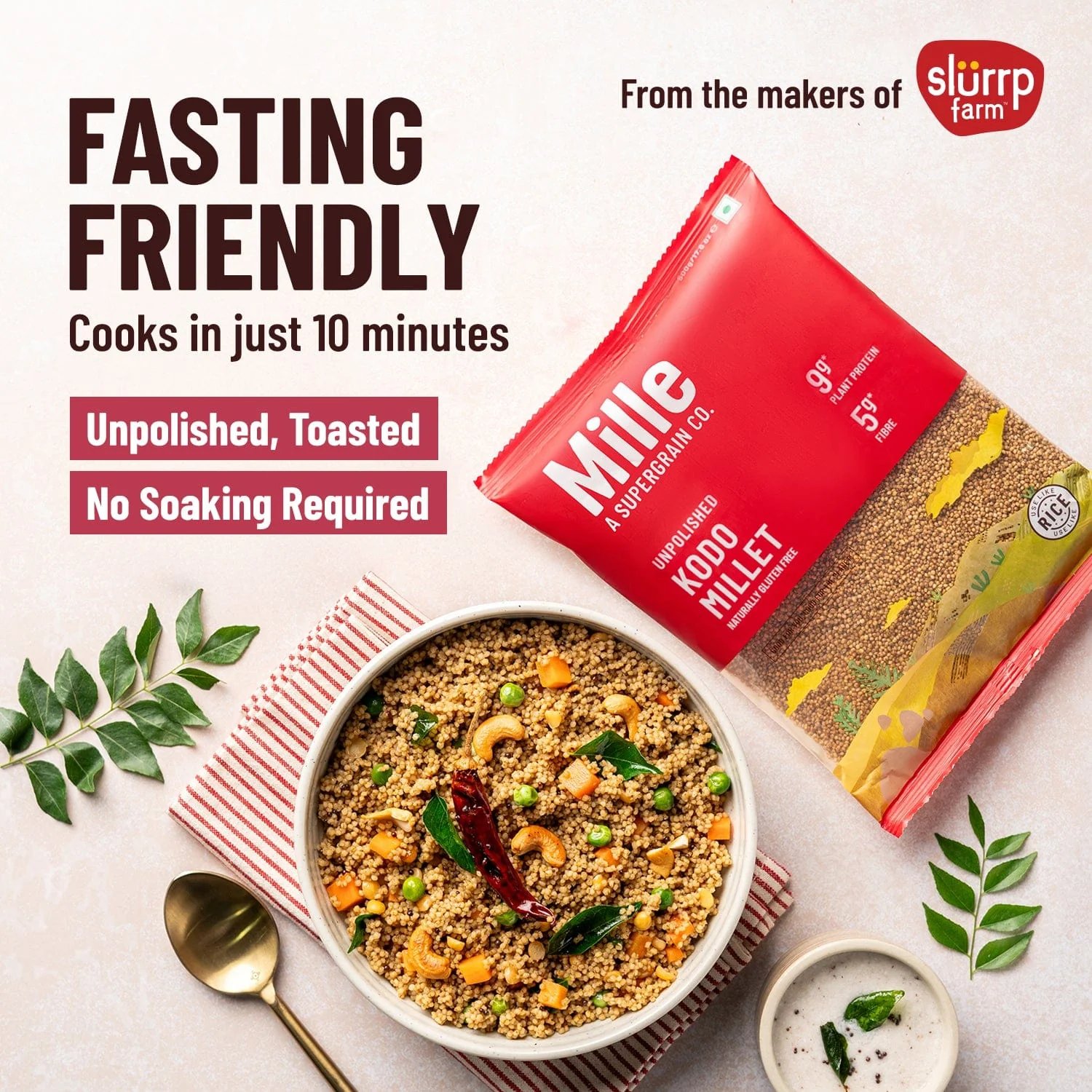 Kodo Millet (Kodra/Arikelu) Fasting Friendly | No Soaking required | Pack of 2 - Image 3