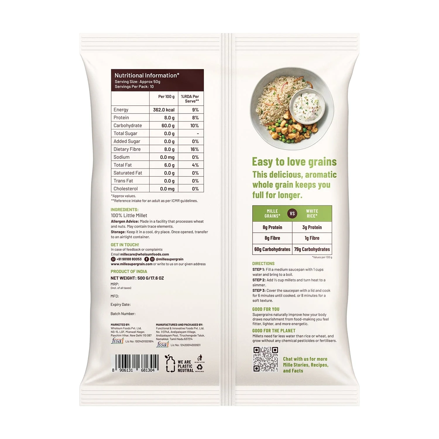 Little millet (Kutki) Fasting Friendly | No Soaking required | Pack of 2 - Image 6