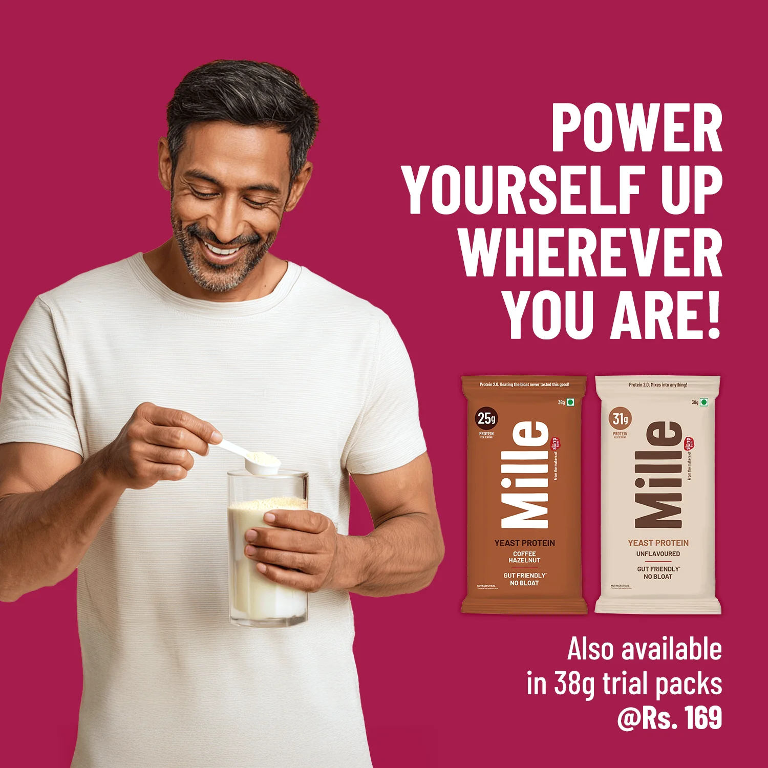 Mille Protein | 31g/Scoop | Unflavoured | Fermented Yeast Protein | No Bloat I Vegan  | 500g - Image 5