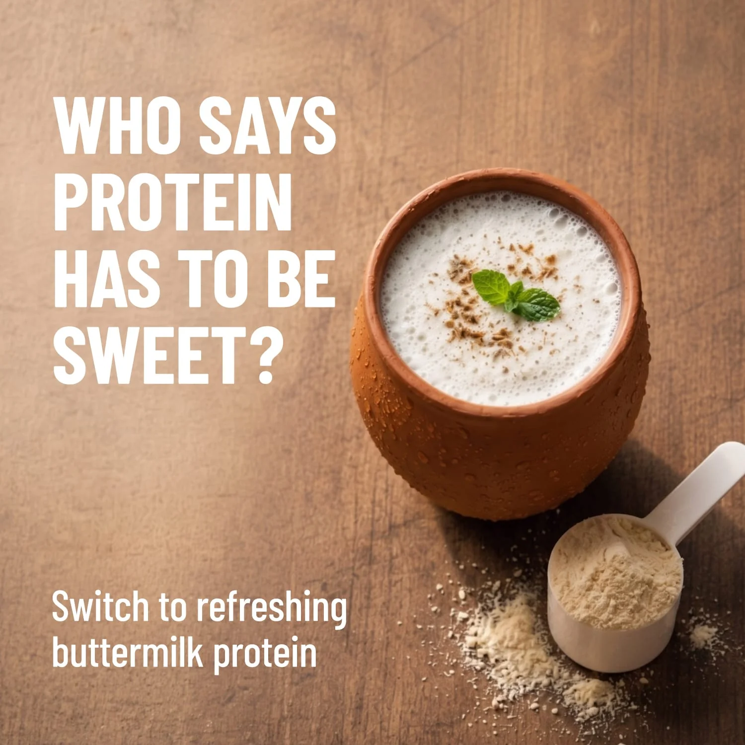 Mille Buttermilk Yeast Protein | 25g/Scoop | Savoury, No Added Sugar | Bio-Fermented Yeast Protein | Gut Friendly | PDCAAS 1.0 - Image 2