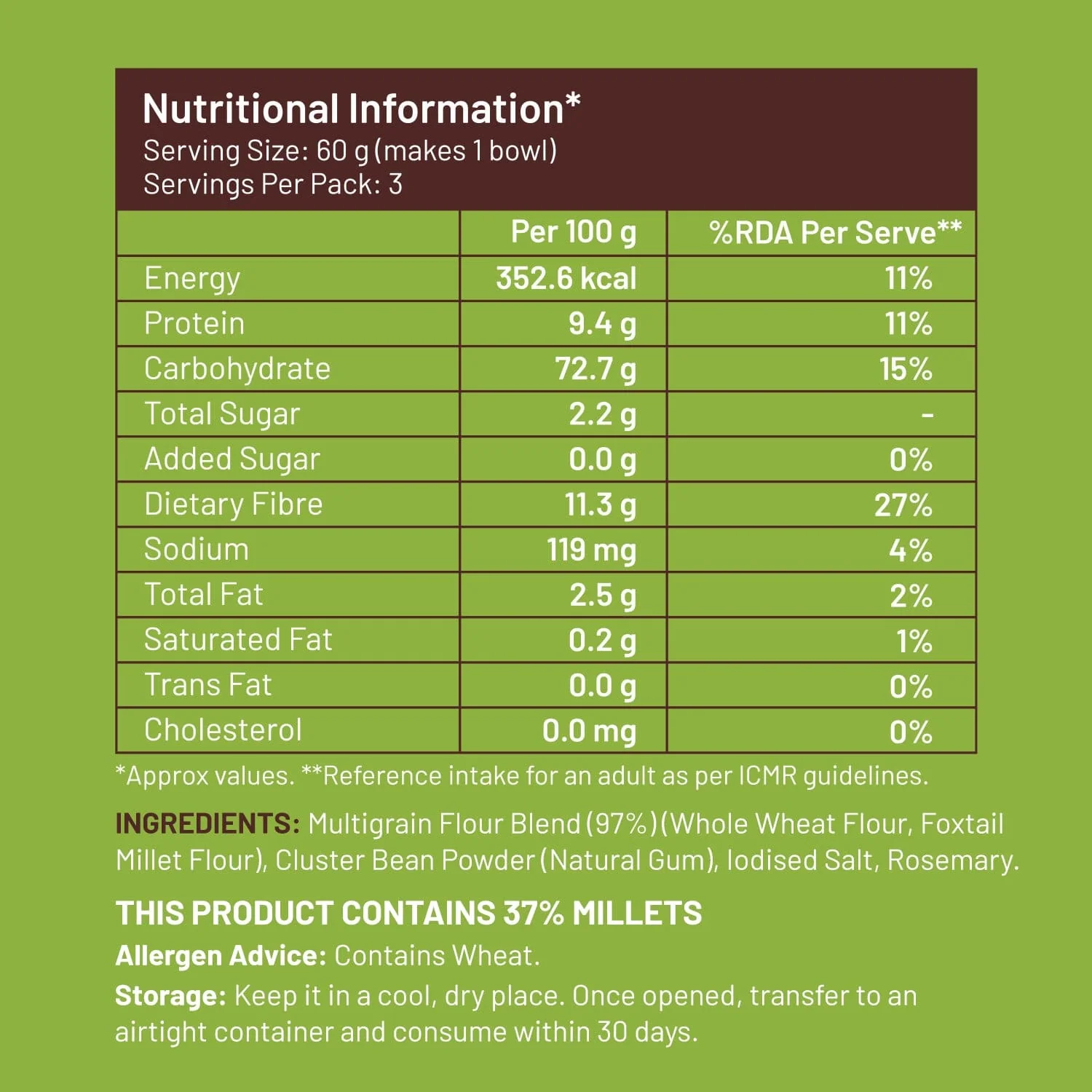 Zero Maida Hakka Noodles | Whole wheat + Foxtail Millet | Non-sticky | No Palm Oil Pack of 3 - Image 7